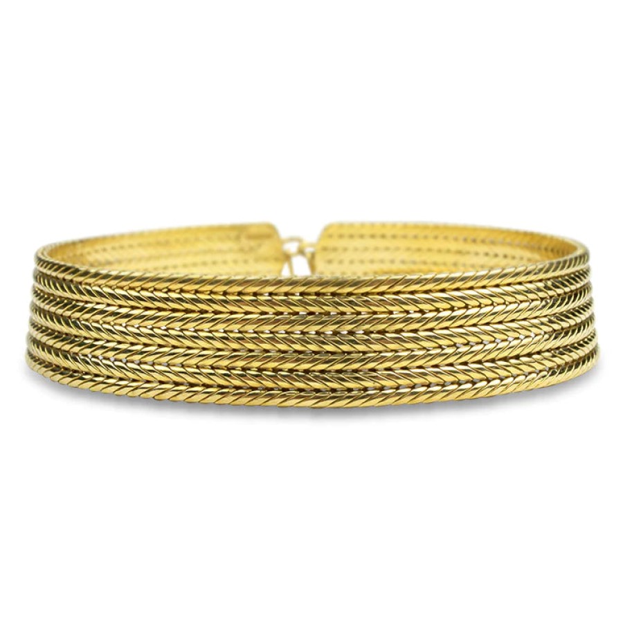 Estate PAGE Estate | Estate 18K Yellow Gold Weave Collar Necklace