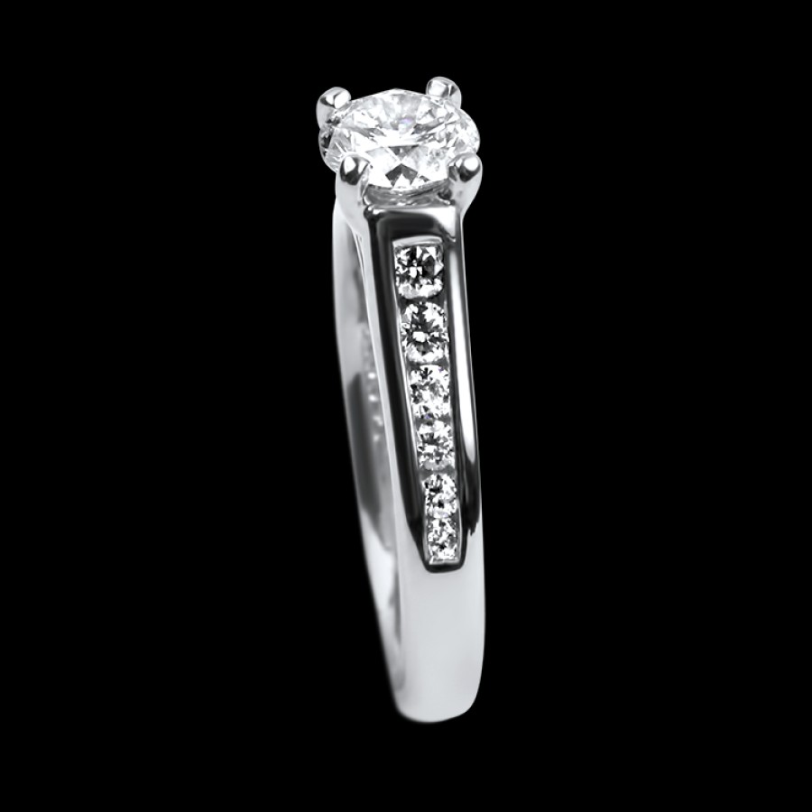 Estate PAGE Estate | Estate Platinum Round Brilliant Cut Diamond Engagement Ring