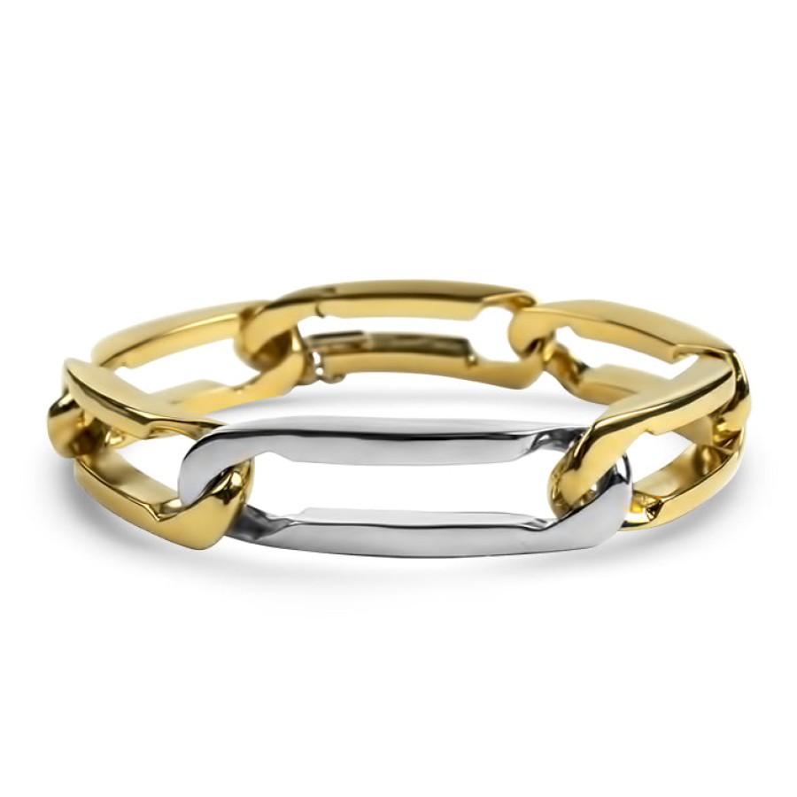 Estate PAGE Estate | Estate 18K Two Tone Long Link Bracelet