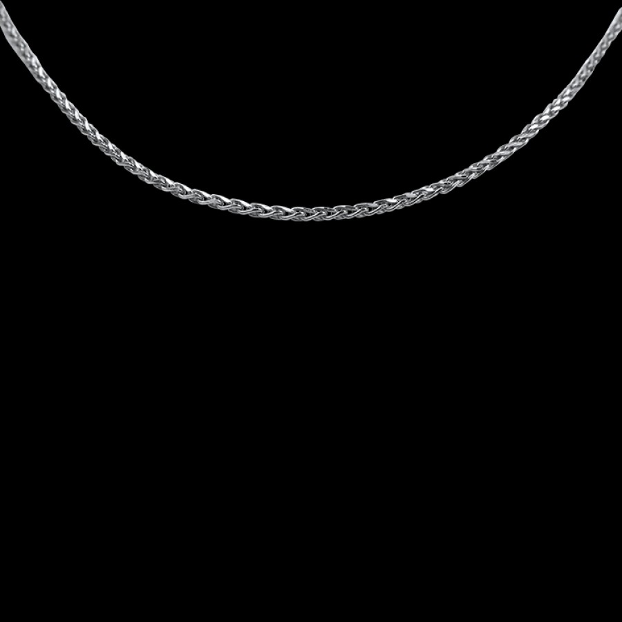 Estate PAGE Estate | Estate 14K White Gold Braided Link 17.5" Chain