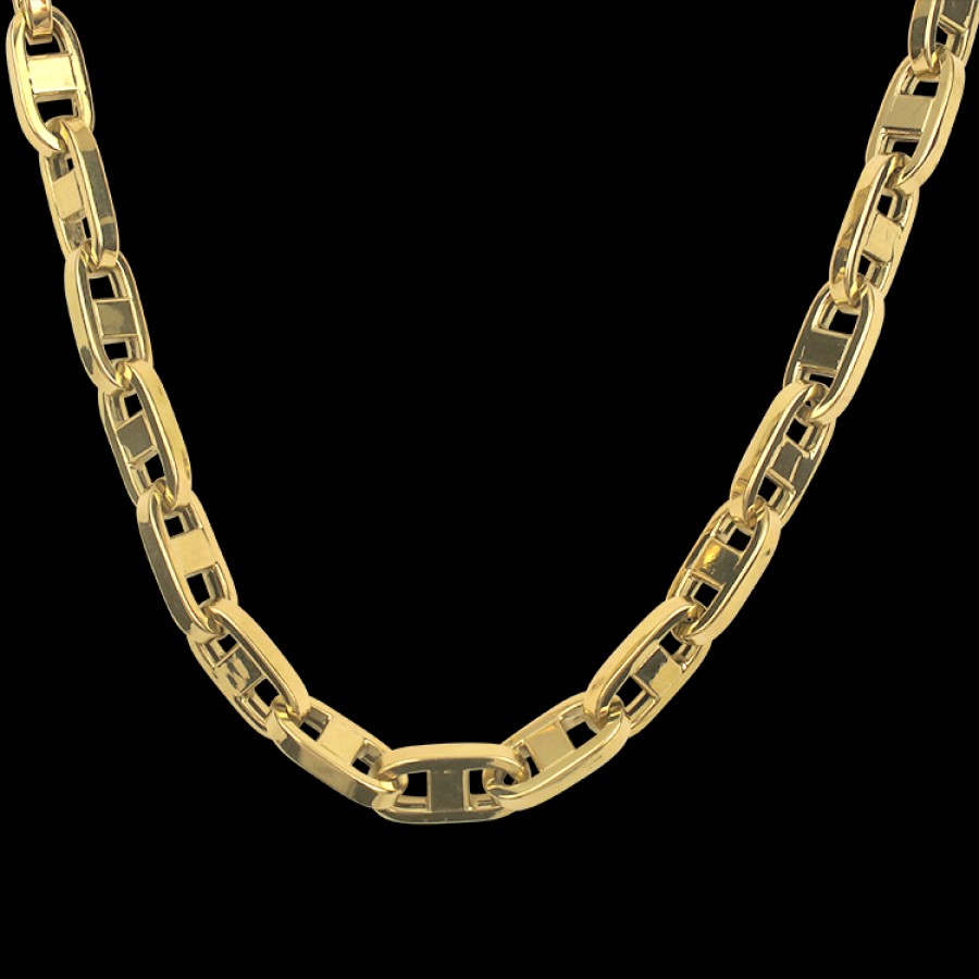 Jewelry Roberto Coin Chains | Roberto Coin 18K Yellow Gold 28" Anchor Link Chain