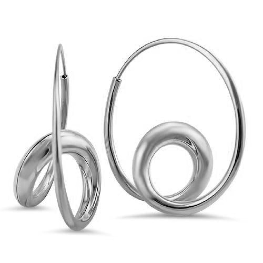 Jewelry Michael Good Hoop Earrings | Michael Good Sterling Silver Single Loop Earrings