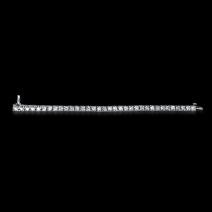 Estate PAGE Estate | Estate 14K White Gold Diamond Line Bracelet