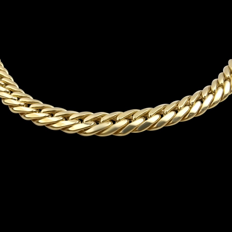 Estate PAGE Estate | Estate 14K Yellow Gold Tapered Curb Link 18" Chain