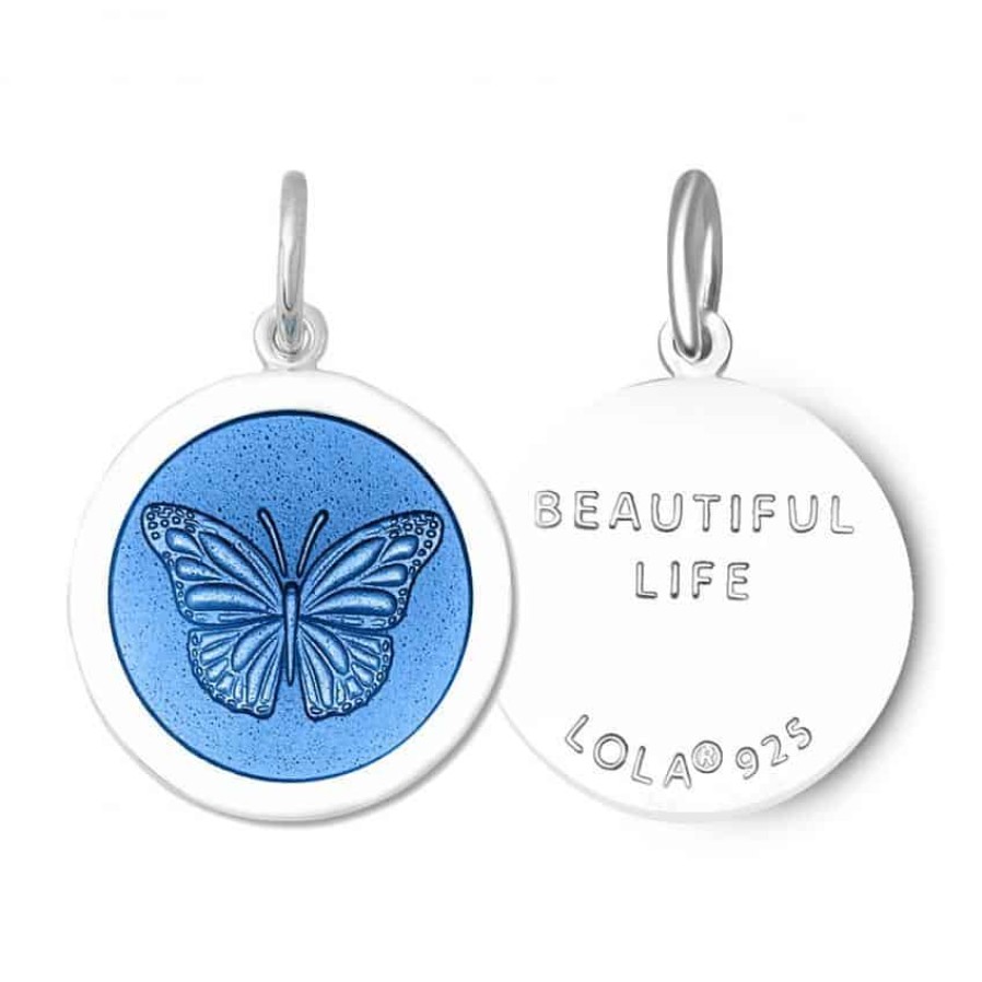 Jewelry LOLA Pendants | Lola Butterfly Pendant - Light Blue