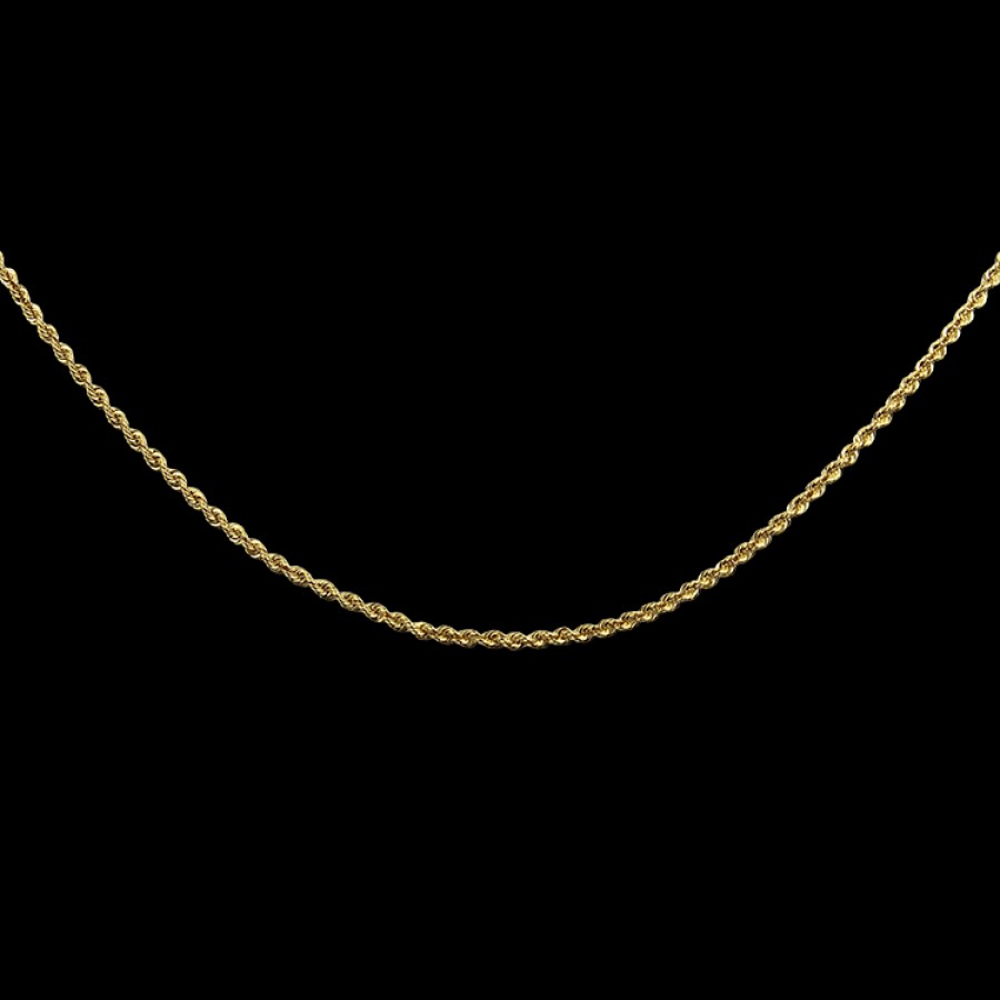 Estate PAGE Estate | Estate 14K Yellow Gold Rope Link 30" Chain Necklace