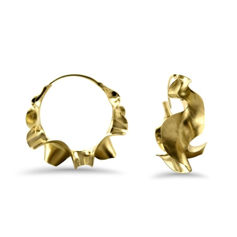 Jewelry Michael Good Hoop Earrings | Michael Good Ruffle Hoop Earrings - Medium