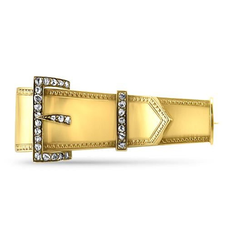 Estate PAGE Estate | Estate Vintage Diamond Buckle Pin