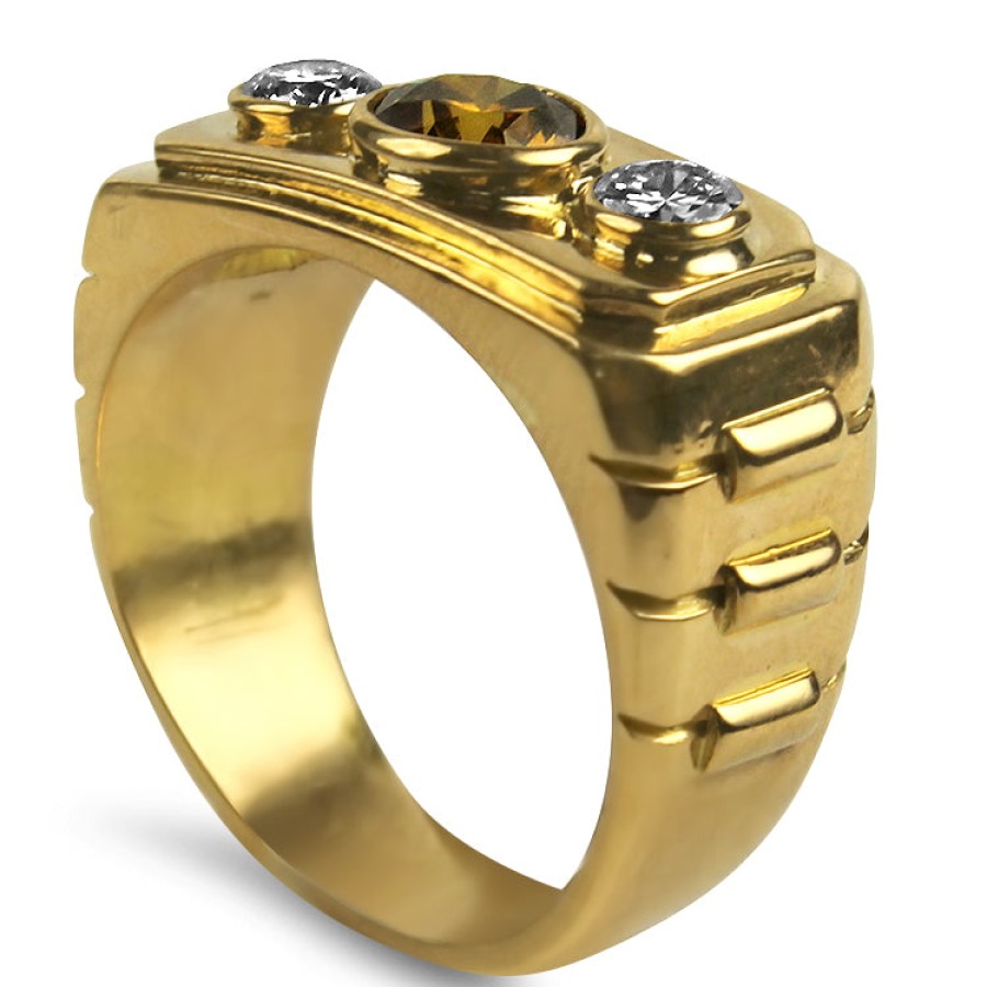 Estate PAGE Estate | Estate 18K Yellow Gold Three Stone Ring