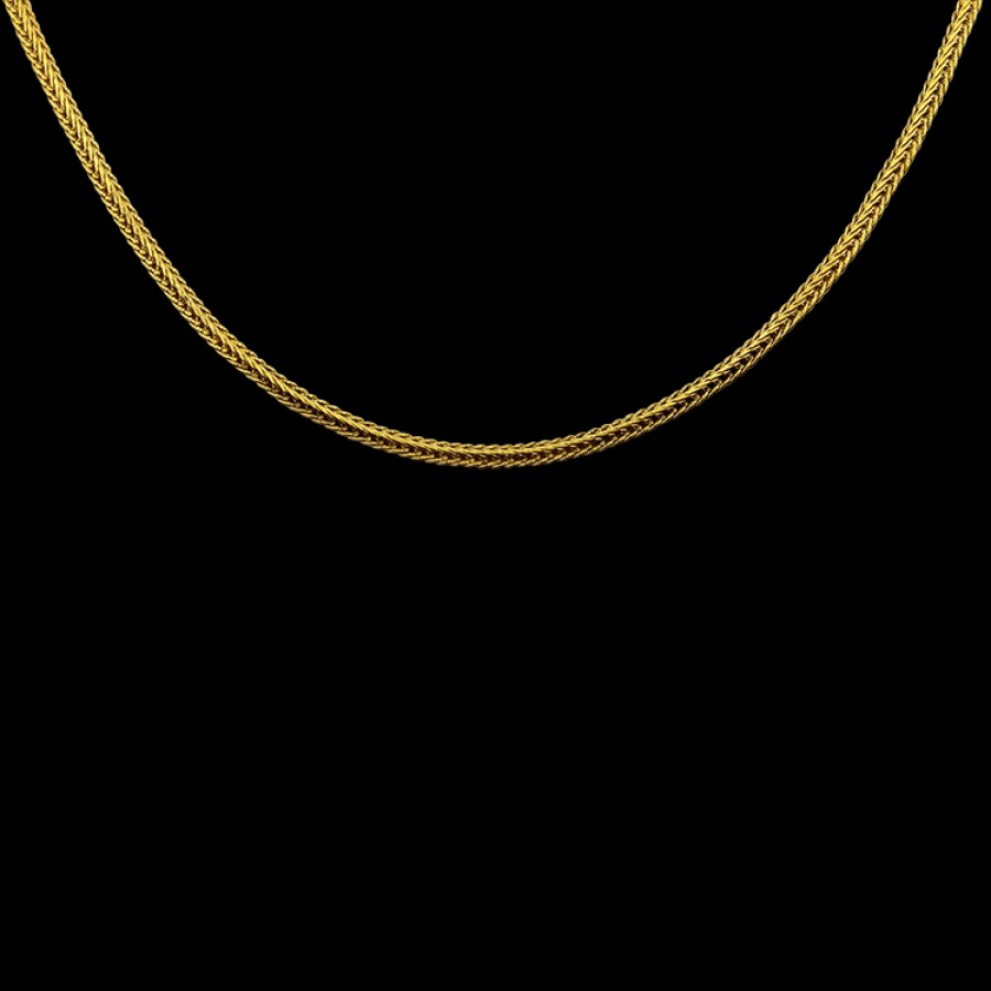 Estate PAGE Estate | Estate 14K Yellow Gold Flat Spiga Link 20" Chain Necklace