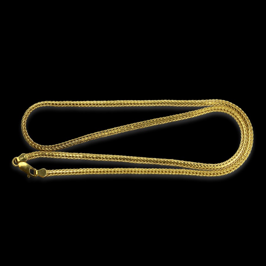 Estate PAGE Estate | Estate 14K Yellow Gold Flat Spiga Link 20" Chain Necklace