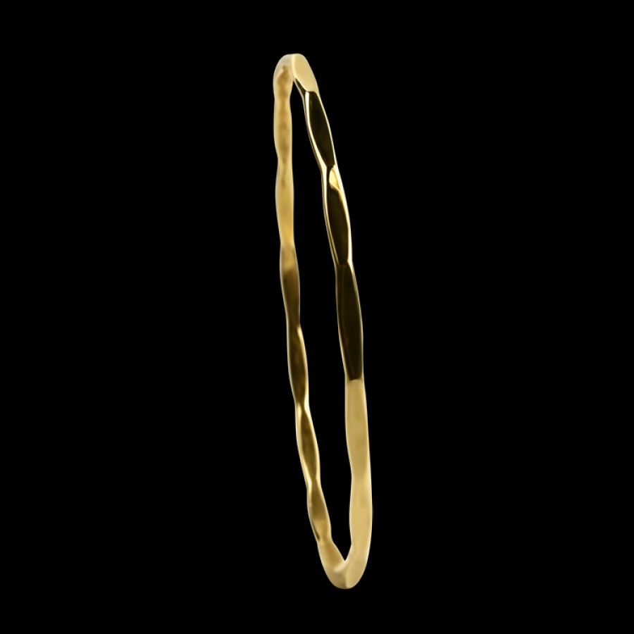 Estate PAGE Estate | Estate 14K Yellow Gold Faceted Bangle Bracelet