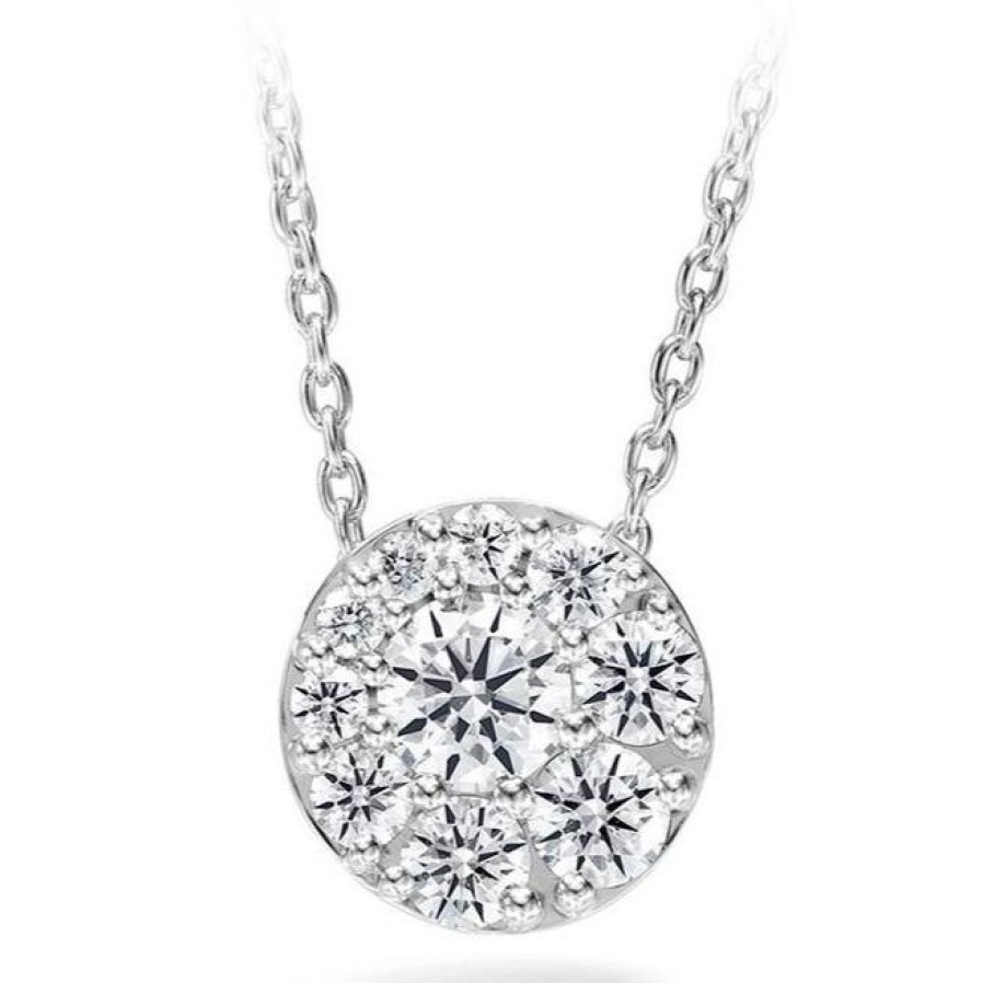 Jewelry Hearts on Fire Diamond Necklaces & Pendants | Hearts On Fire Tessa Diamond Circle Pendant