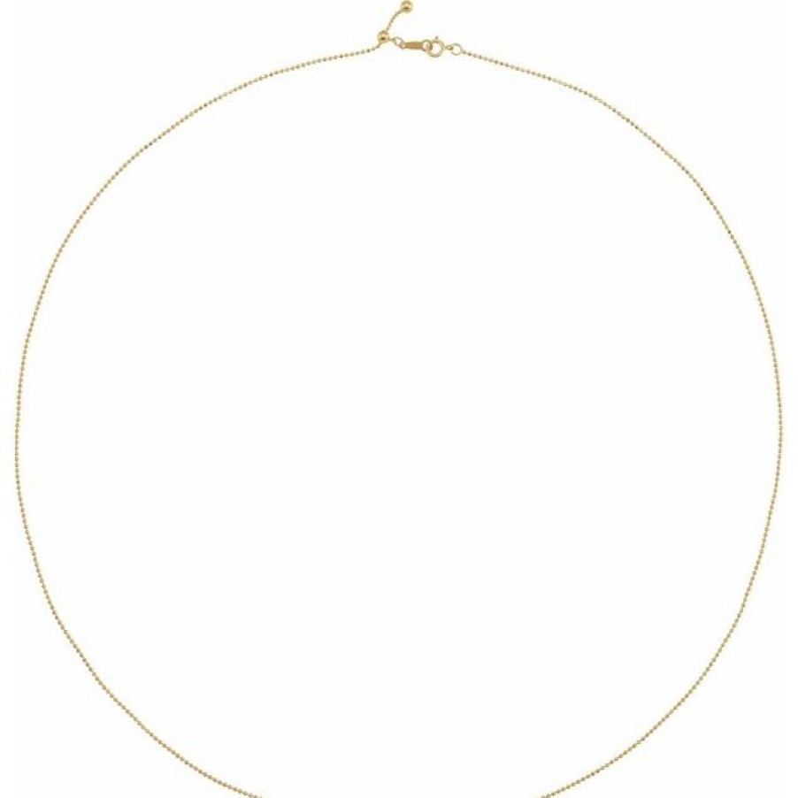 Jewelry Sincerely, Springer's Chains | Sincerely, Springer'S 14K Yellow Gold Adjustable Ball Chain