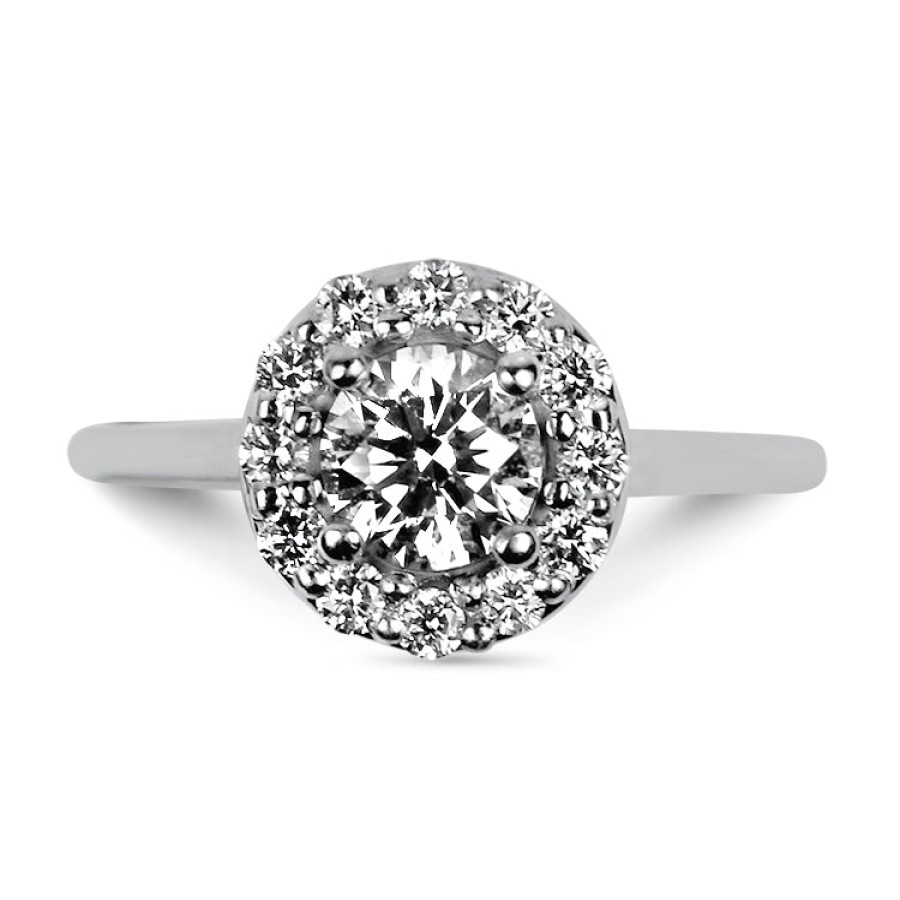 Estate PAGE Estate | Estate 18K White Gold .50Ct Diamond Halo Ring