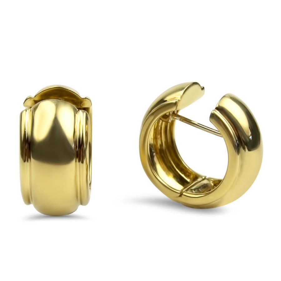 Estate Estate Tiffany & Co. | Estate Tiffany & Co. Wide Hinged Hoop Earrings