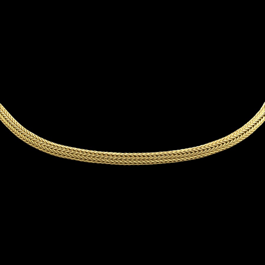 Estate PAGE Estate | Estate 14K Yellow Gold Thomas O'Donovan Designs Woven 17.75" Chain