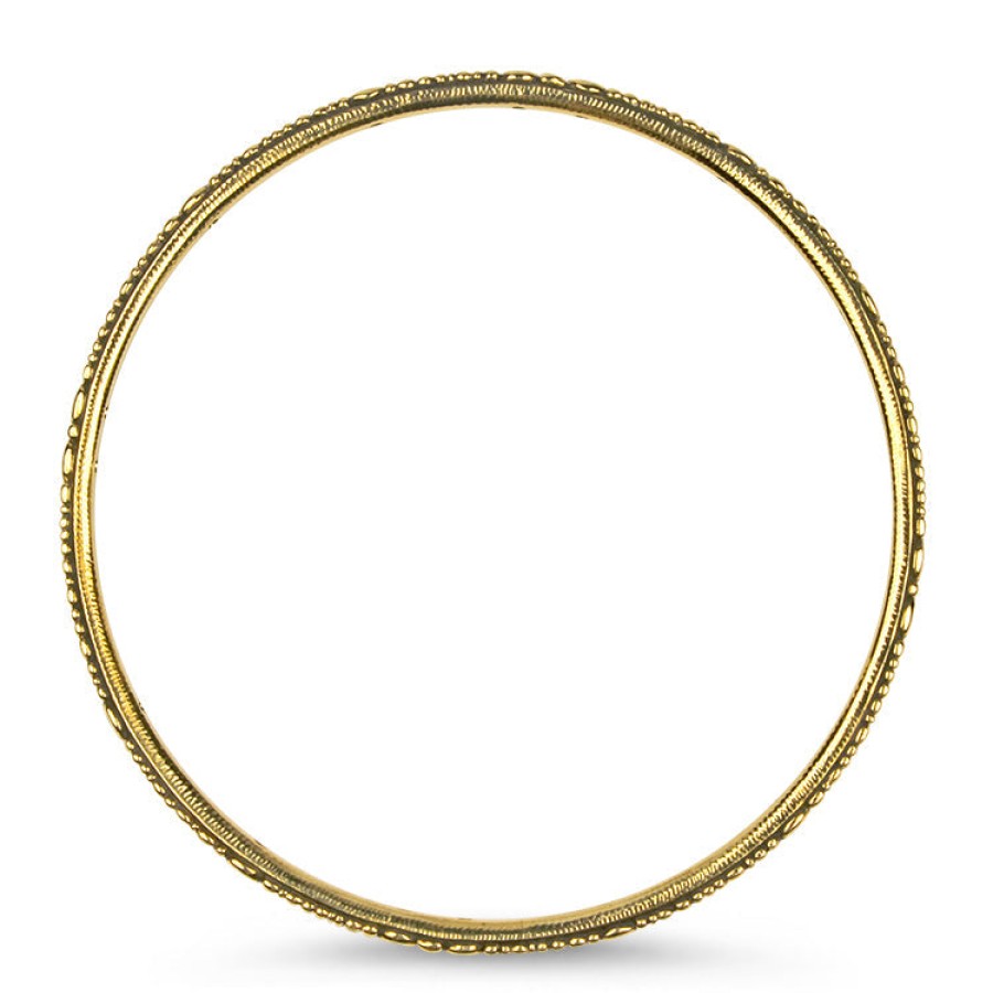 Jewelry Alex Sepkus Bangle Bracelets | Alex Sepkus Yellow Gold Seashore Diamond Bangle Bracelet