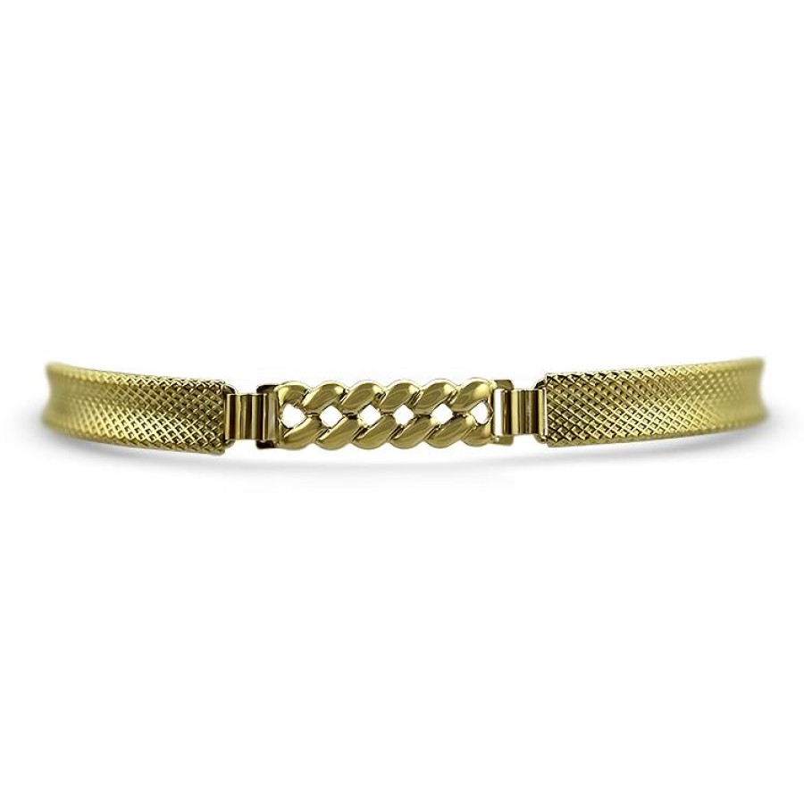 Estate PAGE Estate | Estate Lattice And Curb Panel Bracelet