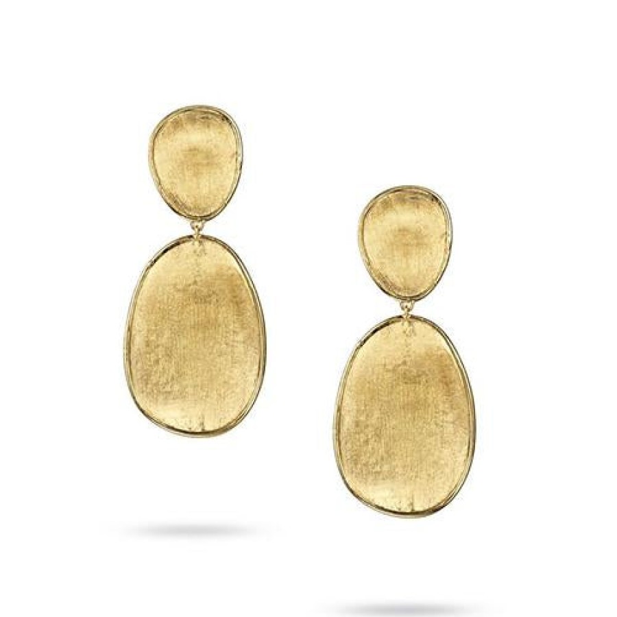 Jewelry Marco Bicego Dangle & Drop Earrings | Marco Bicego Lunaria Small Double Drop Earrings