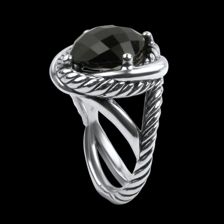 Estate Estate David Yurman | Estate David Yurman Sterling Silver Onyx Ring