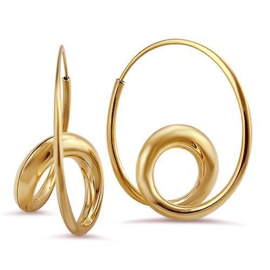 Jewelry Michael Good Hoop Earrings | Michael Good Single Loop Earrings - Rose Gold