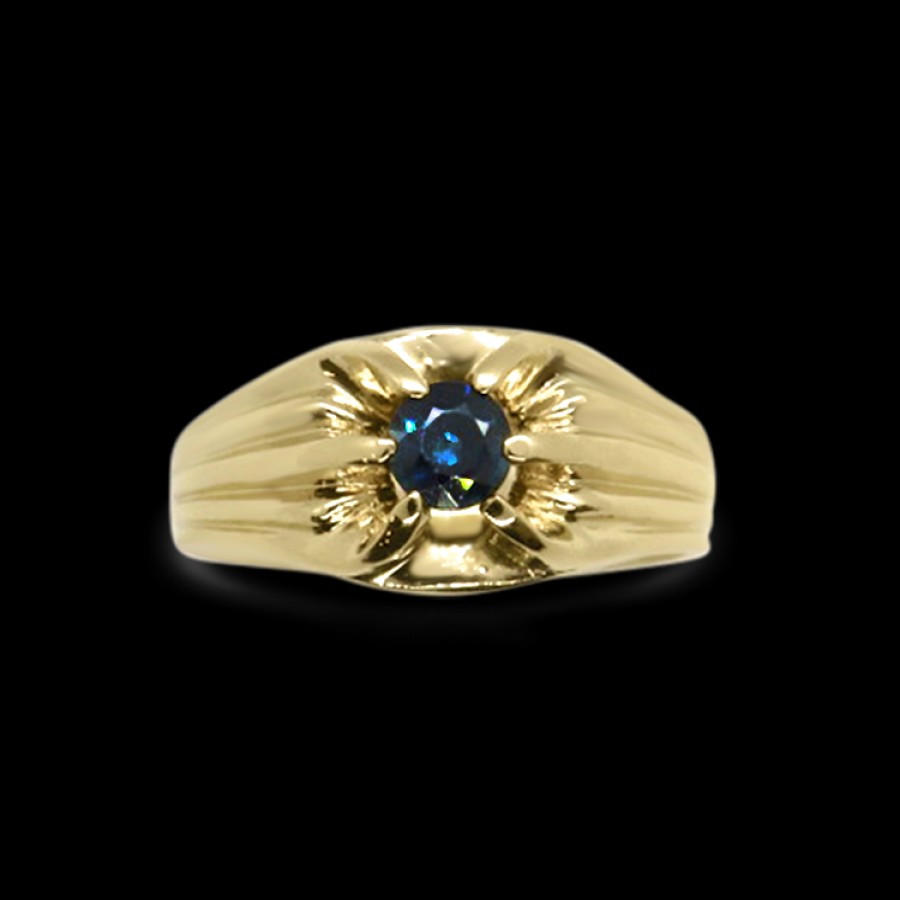 Estate PAGE Estate | Estate 14K Yellow Gold Blue Sapphire Ring