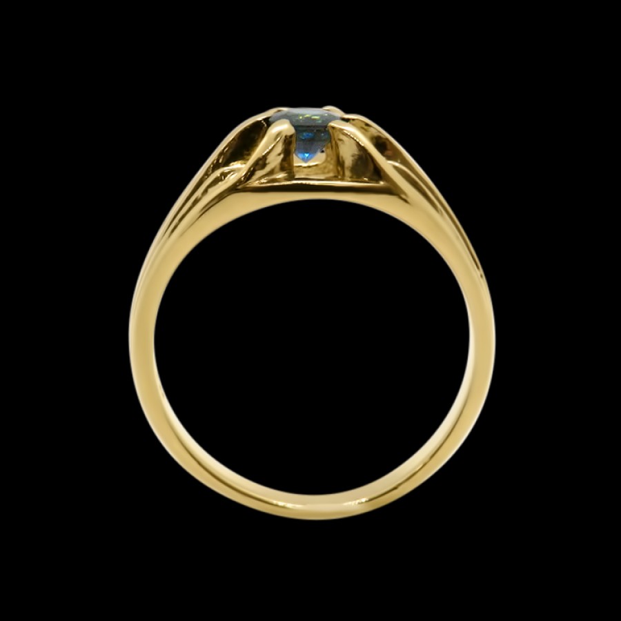 Estate PAGE Estate | Estate 14K Yellow Gold Blue Sapphire Ring