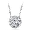 Jewelry Hearts on Fire Diamond Necklaces & Pendants | Hearts On Fire Tessa 18K White Gold Round Diamond Pendant