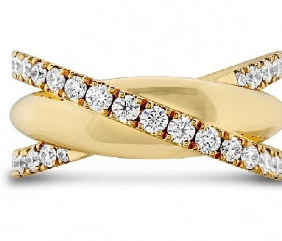 Jewelry Hearts on Fire Diamond Rings | Hearts On Fire 18K Yellow Gold Grace Xx Diamond Ring