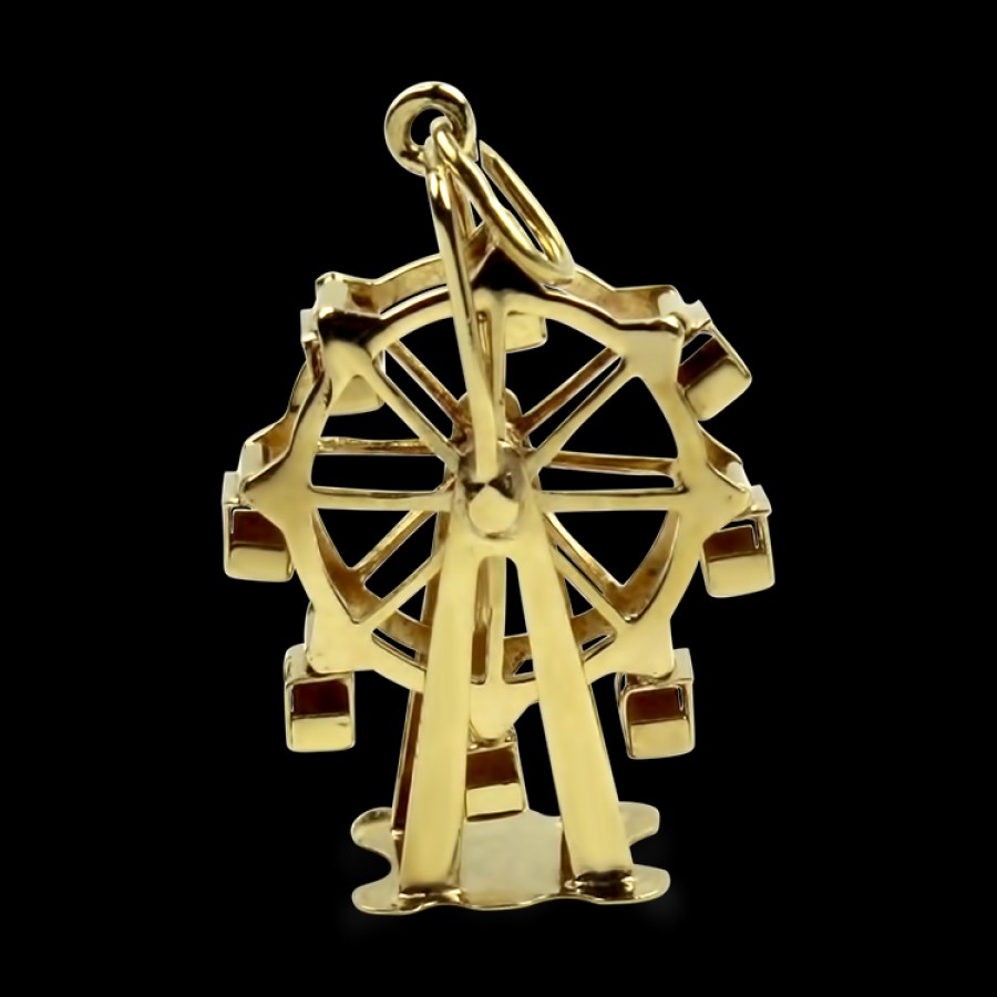 Estate PAGE Estate | Estate 14K Yellow Gold Ferris Wheel Charm/Pendant