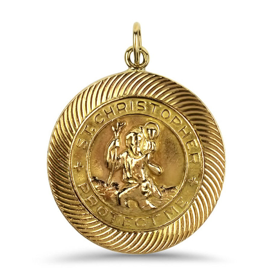 Estate PAGE Estate | Estate 14K St. Christopher Medal