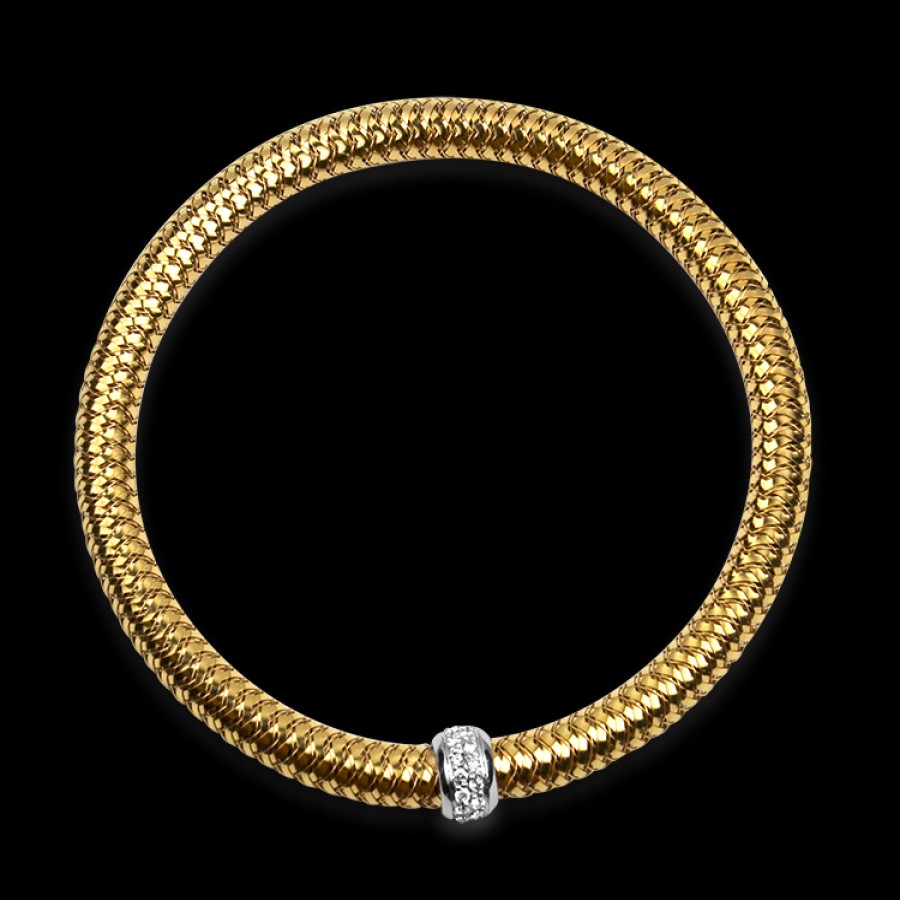 Estate Roberto Coin | Estate Roberto Coin Primavera Collection 18K White & Rose Gold Bracele