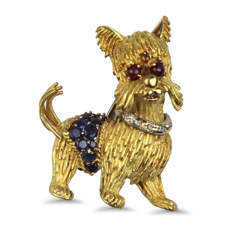 Estate PAGE Estate | Estate Schnauzer Dog Brooch