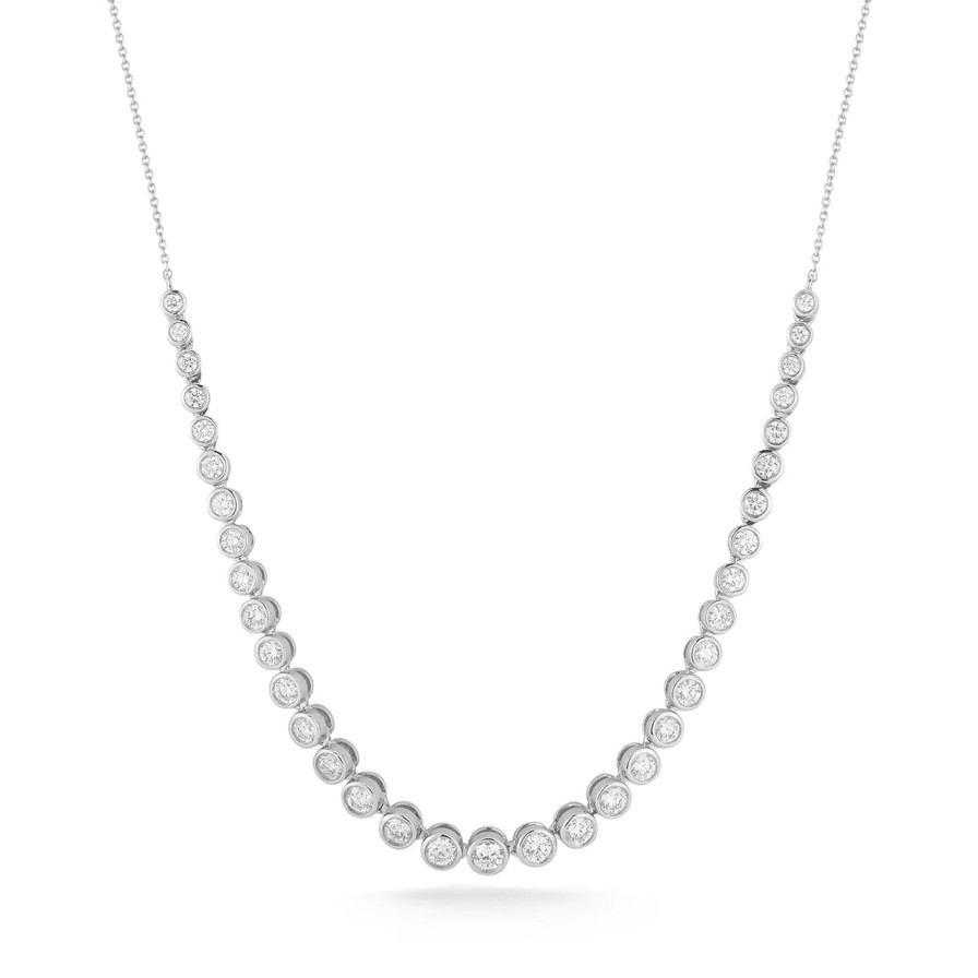 Jewelry Dana Rebecca Designs Diamond Necklaces & Pendants | Dana Rebecca Designs Lulu Jack Graduating Bezel Diamond Tennis Necklac