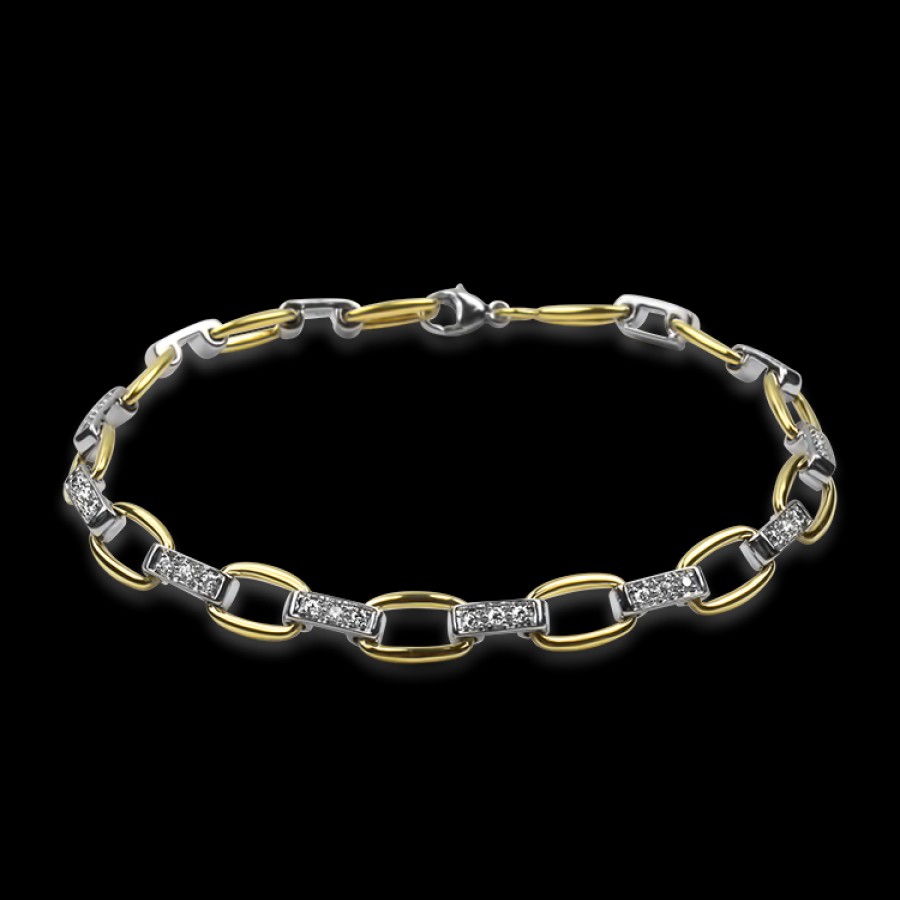 Estate Estate | Kwiat Estate 18K White & Yellow Gold Diamond Link Bracelet