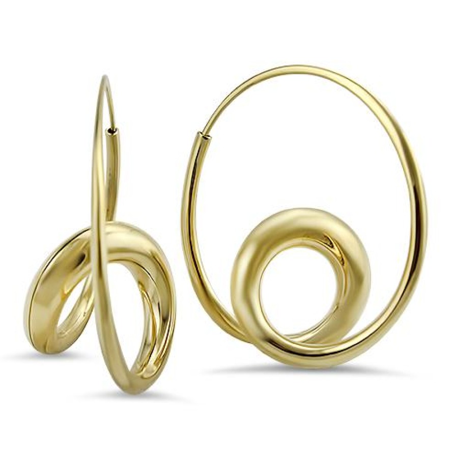 Jewelry Michael Good Hoop Earrings | Michael Good Single Loop Earrings - Yellow Gold