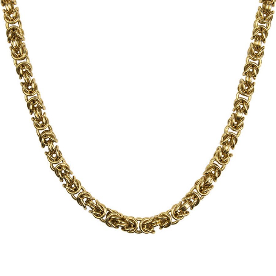 Estate PAGE Estate | Estate 14K Yellow Gold Byzantine Link 20" Chain