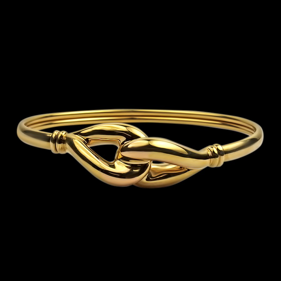 Estate PAGE Estate | Estate 14K Yellow Gold Infinity Bangle Bracelet