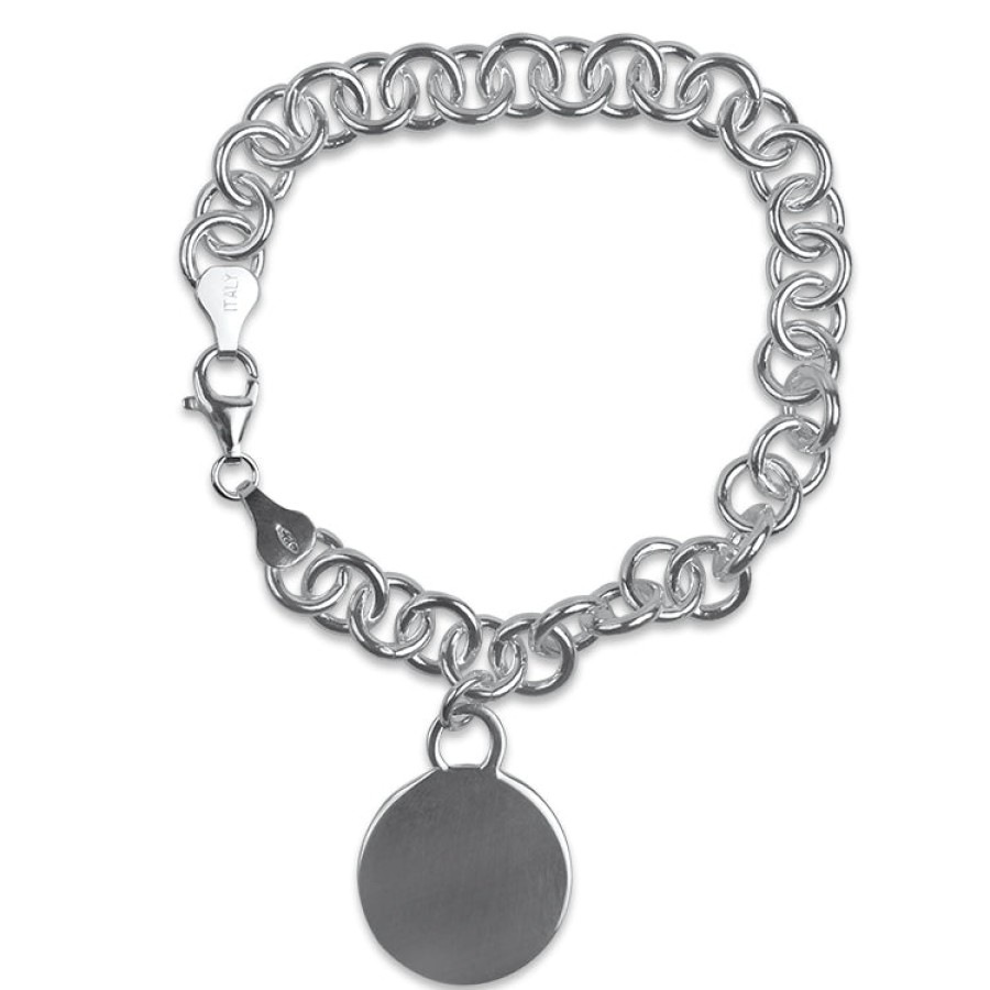 Jewelry Springer's Collection Link Bracelets | Sterling Silver Round Link Bracelet