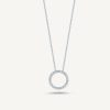 Jewelry Roberto Coin Diamond Necklaces & Pendants | Roberto Coin Tiny Treasures 18K White Gold Diamond Circle Necklace