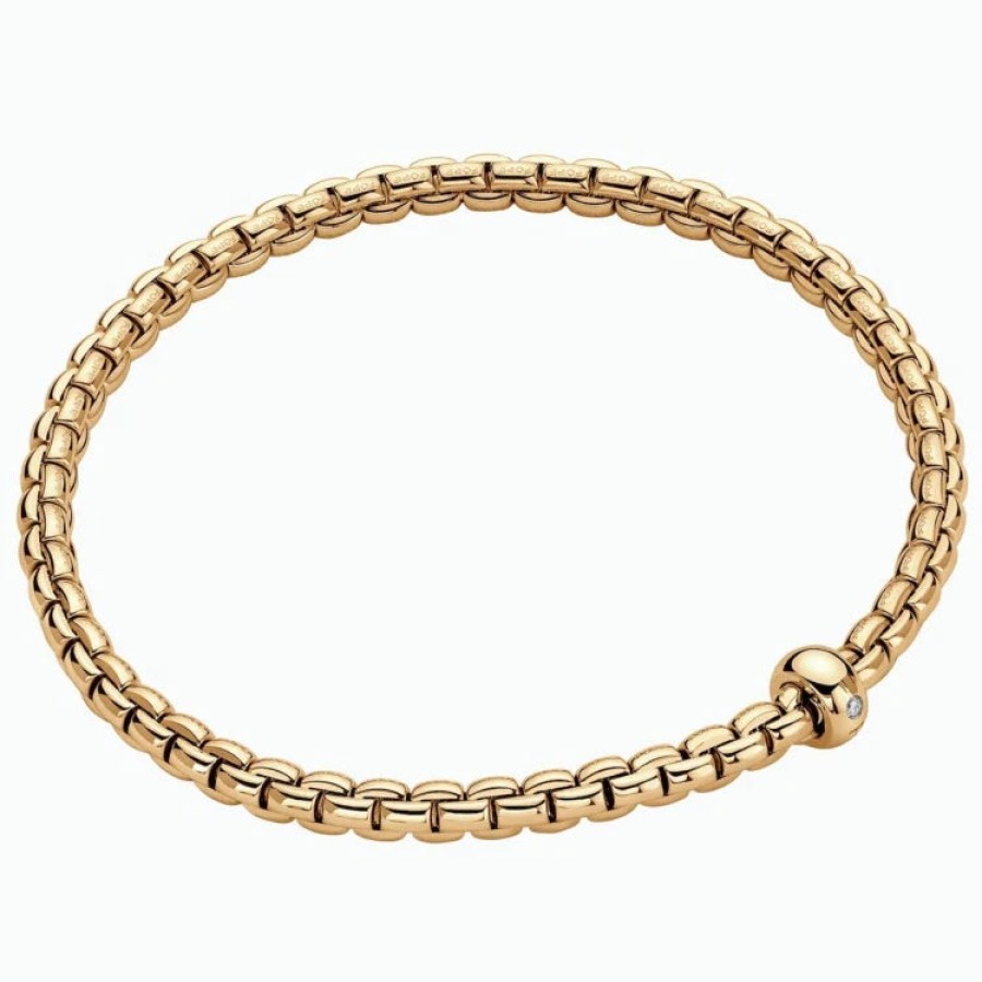 Jewelry Fope Bangle Bracelets | Fope Eka Flex'It 18K Yellow Gold Bracelet