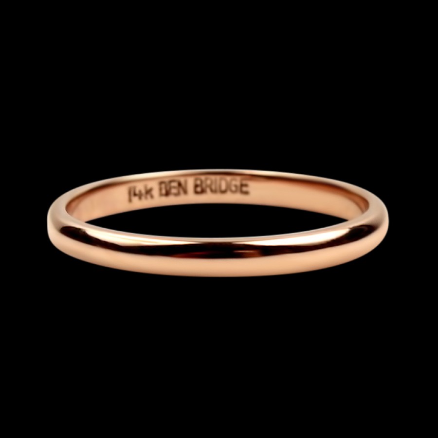 Estate PAGE Estate | Estate 14K Rose Gold 2Mm Wedding Band