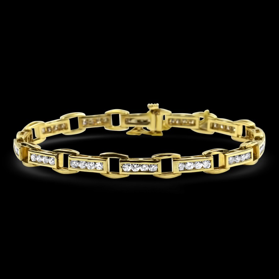 Estate PAGE Estate | Estate 14K Yellow Gold Diamond Bracelet