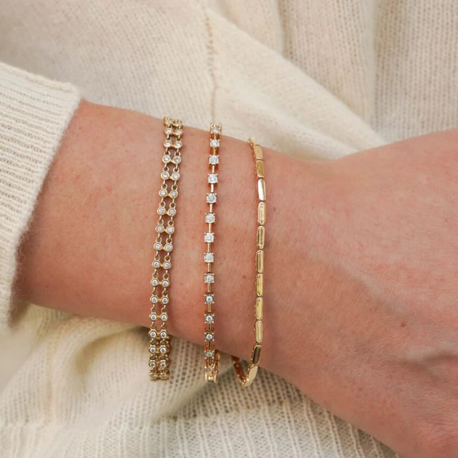 Jewelry Dana Rebecca Designs Tennis + Line Bracelets | Dana Rebecca Designs Melody Eden Gold Bar Bracelet - Yellow Gold