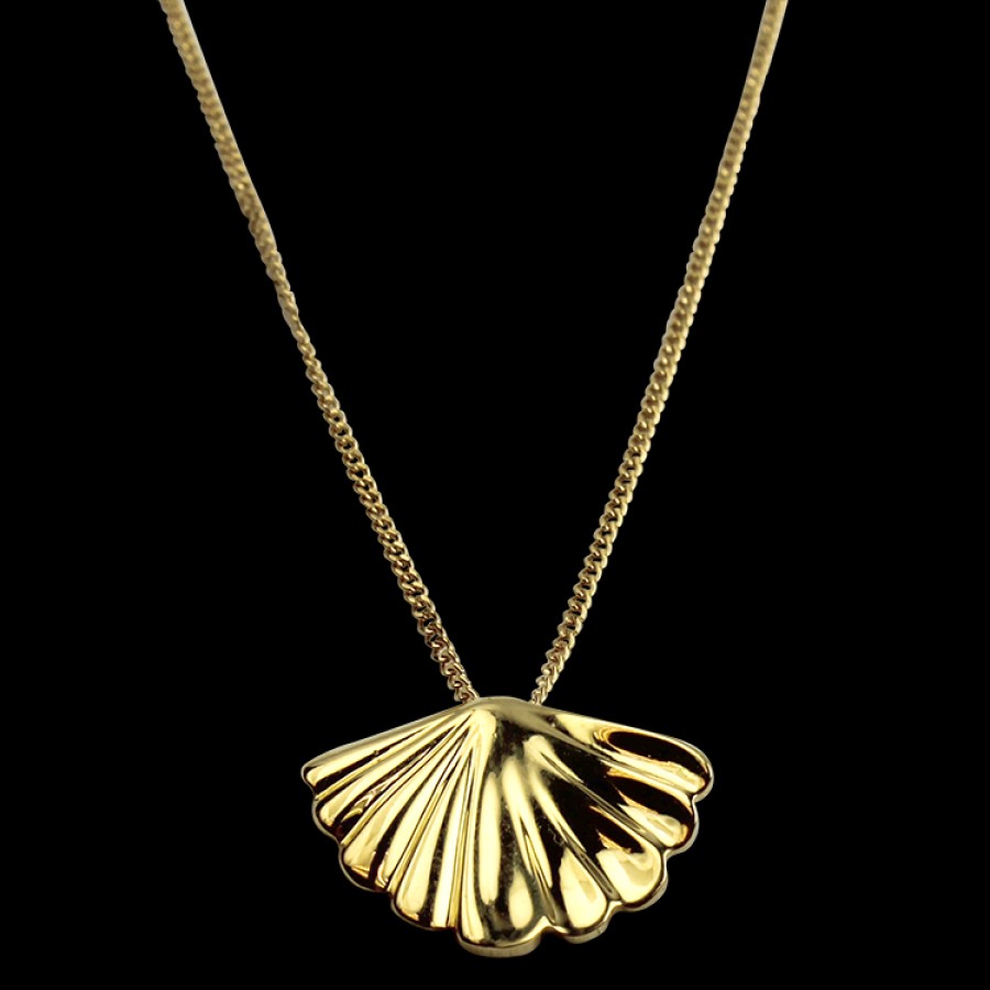 Estate Estate Tiffany & Co. | Estate Tiffany & Co. 18K Yellow Gold Shell Necklace