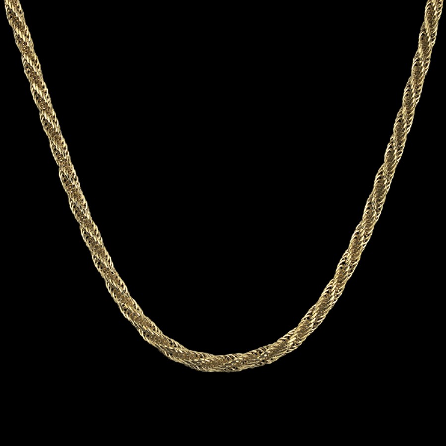 Estate PAGE Estate | Estate 14K Yellow Gold Twisted Link 18-Inch Necklace