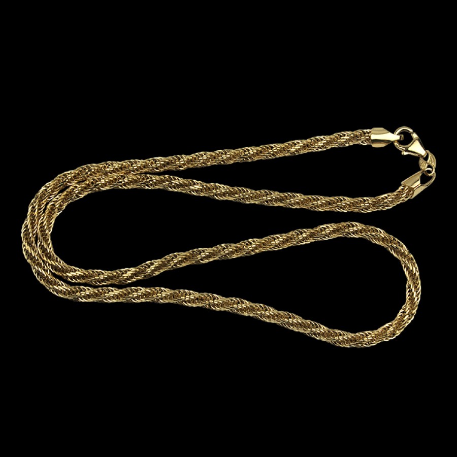 Estate PAGE Estate | Estate 14K Yellow Gold Twisted Link 18-Inch Necklace