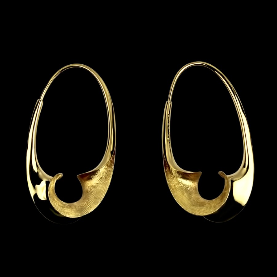 Estate Michael Good | Michael Good Estate 18K Yellow Gold Small Torque Earrings