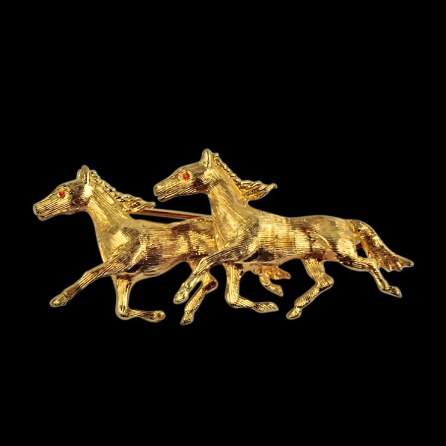 Estate PAGE Estate | Estate 14K Yellow Gold Racehorse Brooch